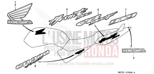 MARQUE/RAYURE CB900F2 de 2002